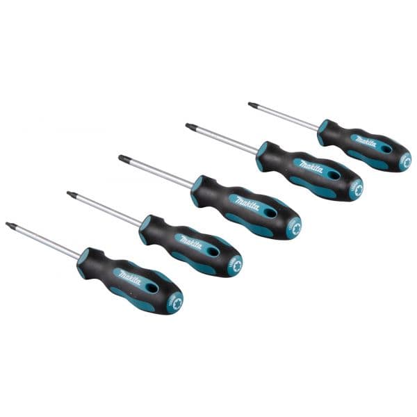 Makita Conjunto de Chaves de Fenda Torx E-10534 5 Peças (T10, T15, T20, T25, T30)