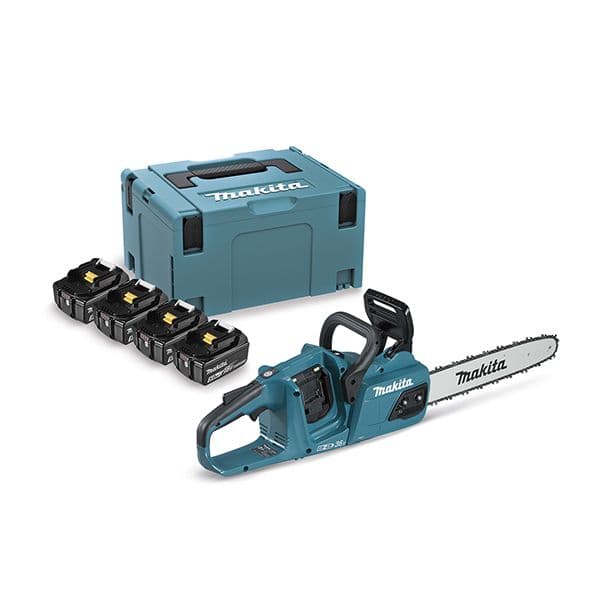 Makita Motosserra DUC355PT4J 18Vx2 LXT 35cm 4x5.0ah