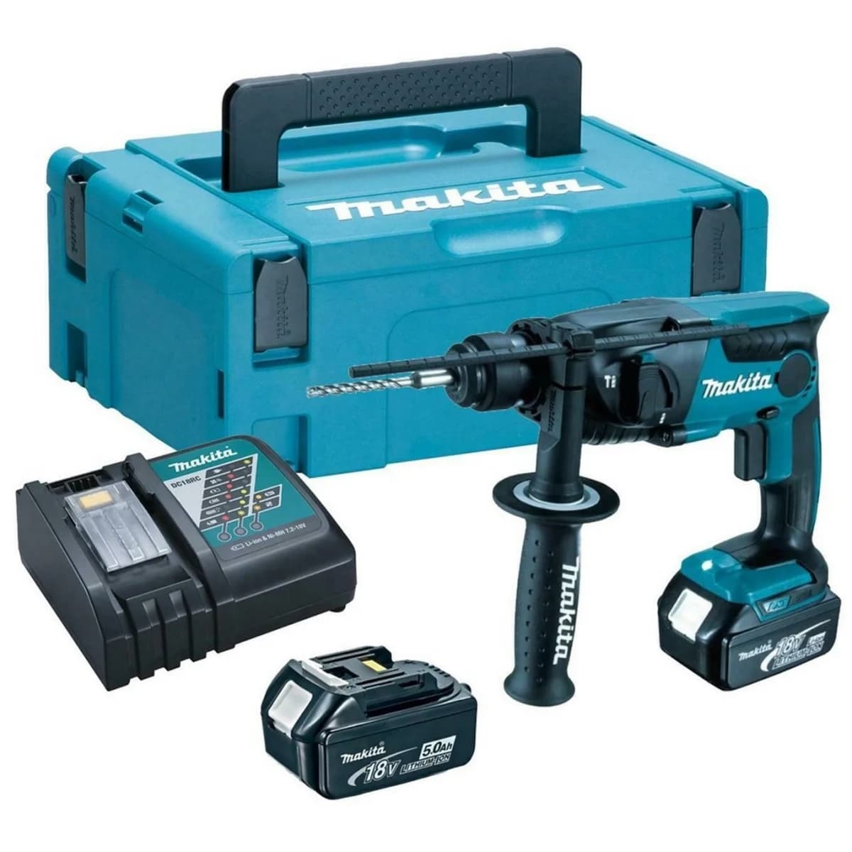 Martelo Ligeiro 18V LXT 16mm SDS-PLUS DHR165RTJ Makita - DHR165RTJ - Ferramentaspro.pt
