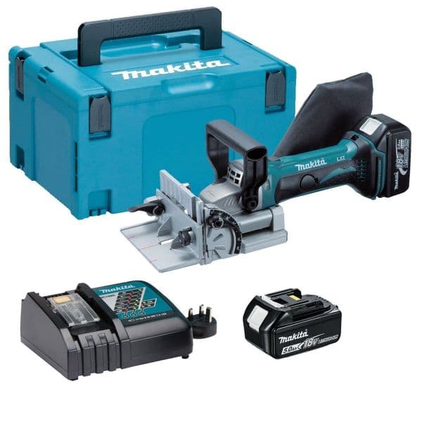 Makita Lameladora 18V LXT 100mm 5Ah 2 bat. DPJ180RTJ