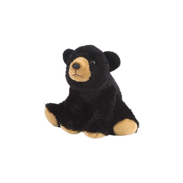 Wild Republic Peluche Mini Cuddlekins Urso Negro 20cm