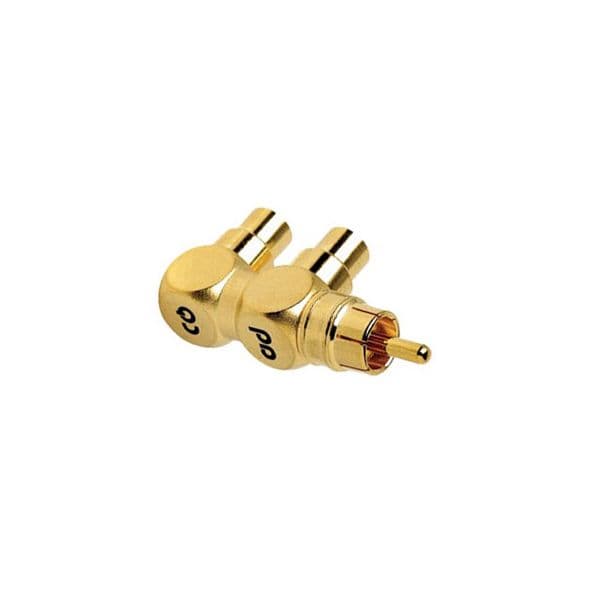 Audioquest Adaptador 1 para 2 Rca - M/f em Metal M22F-HRD