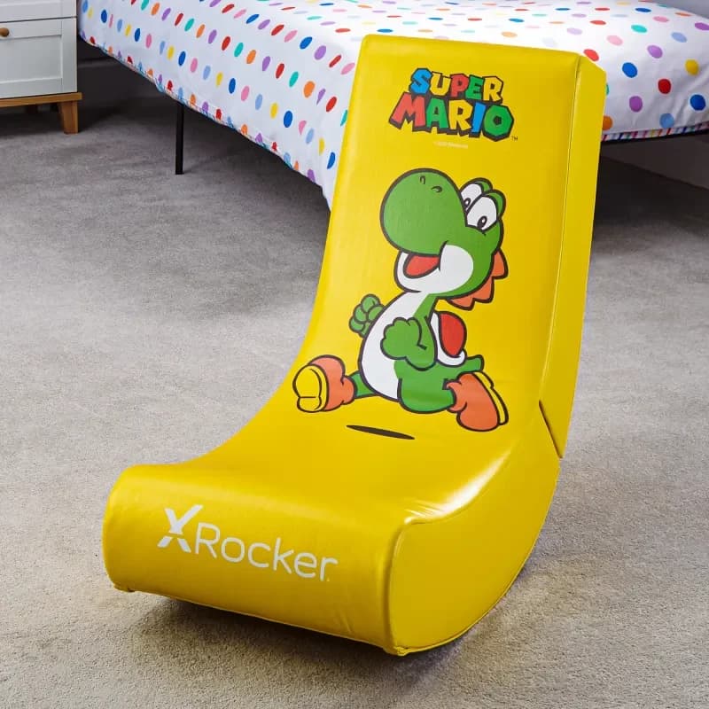 Cadeira Gaming X-Rocker Super Mario Yoshi Edition Green Yellow