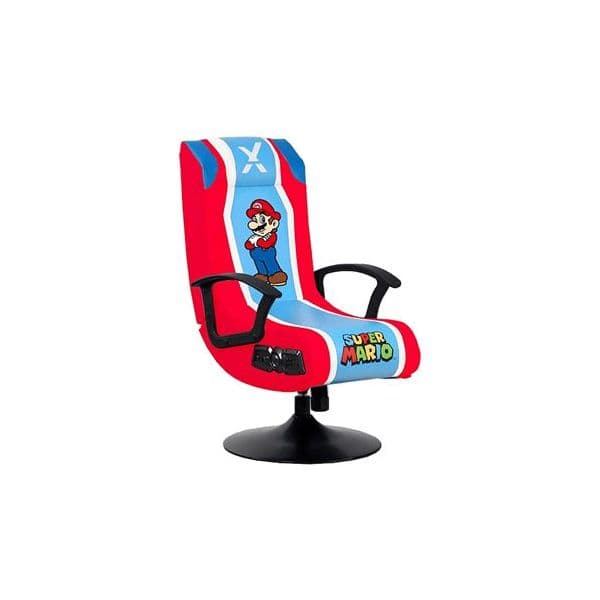 Cadeira Gaming X-Rocker com Pedestal Nintendo Super Mario com saída de Áudio 2.1