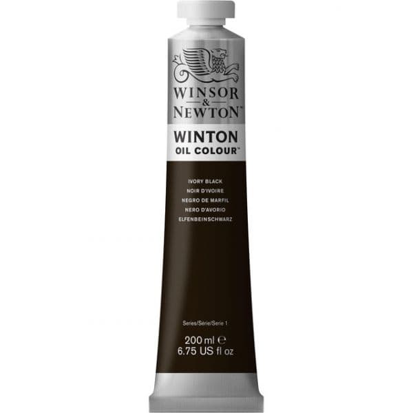 Winsor & Newton Tubo de Tinta a Óleo Winton 200 ml *Preto de Marfim