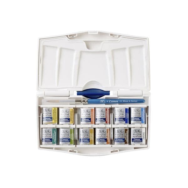 Winsor & Newton Aguarela Cotman Pocket Plus, 12 Pastilhas
