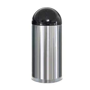 Rubbermaid Cesto de Papel Inox EasyPush 55l - RUBFGR1536SSSGL