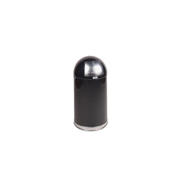 Rubbermaid Cesto de Papel Metal EasyPush 45l Preto - RUBFGR1530EGLBK
