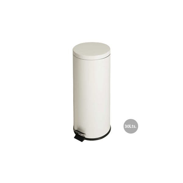 Rubbermaid Cesto de Papel Metal c/ Pedal 30l Branco - RUBFGMST7EGLWH