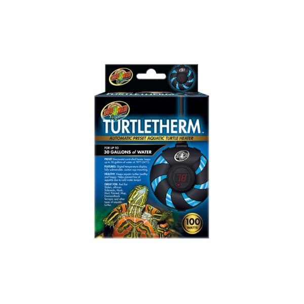 Zoo Med TurtleTherm Aquatic - Aquecedor Submersível para Tartarugas 100W (até 113 L)