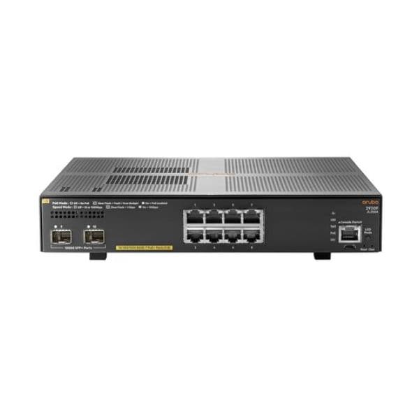 HP Switch Aruba 2930F 8G PoE+ 2SFP+ - JL258A
