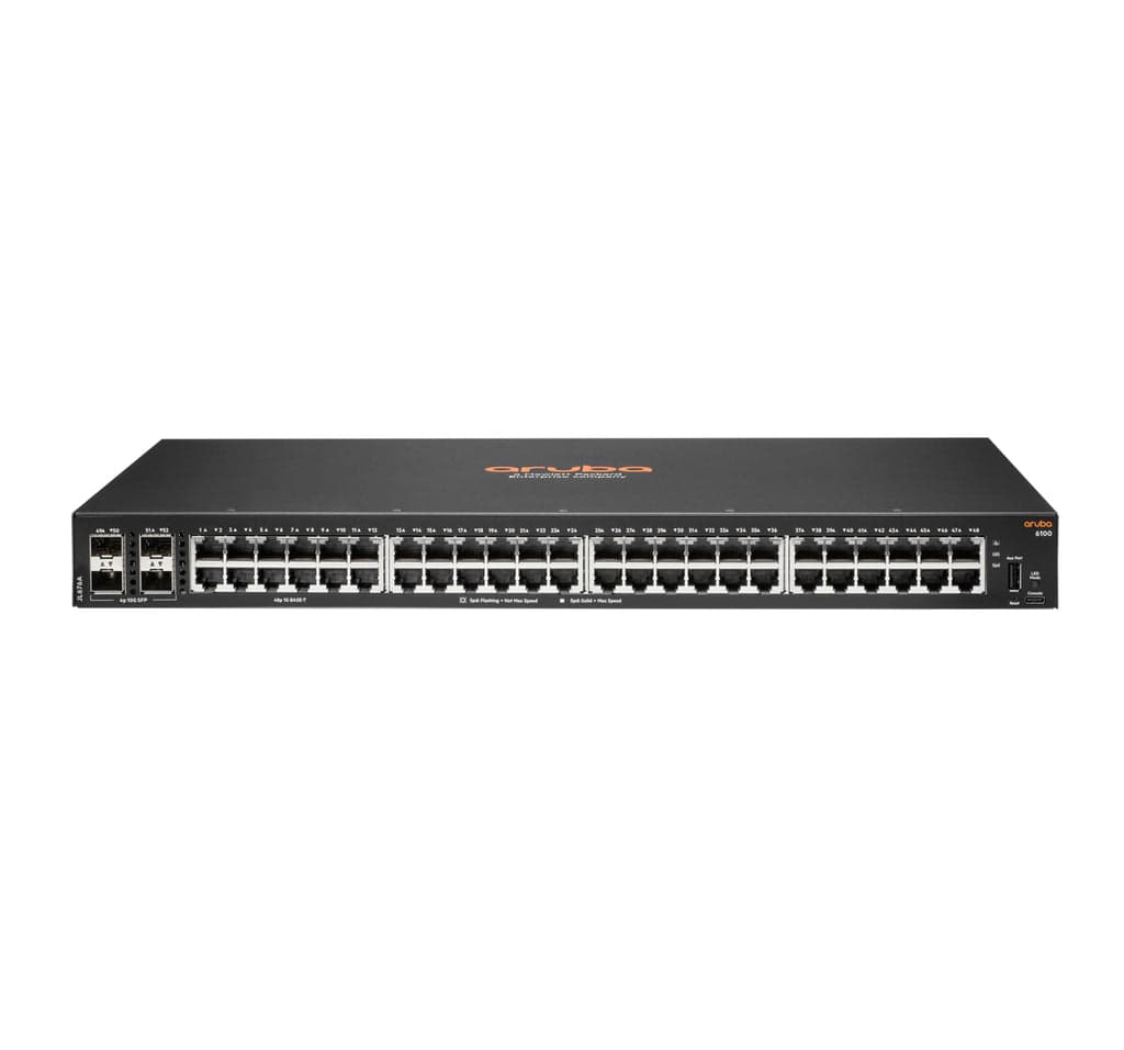 Hp Switch Aruba 6100 48G 4SFP+ - JL676A