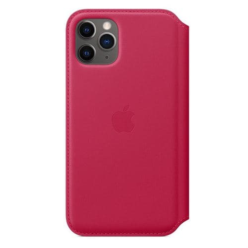 Capa Apple iPhone 11 Pro Folio em pele - Framboesa