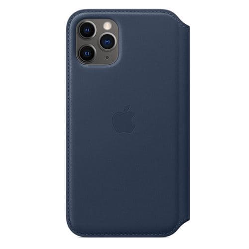 Capa Apple iPhone 11 Pro Folio em pele - Azul fundo do mar