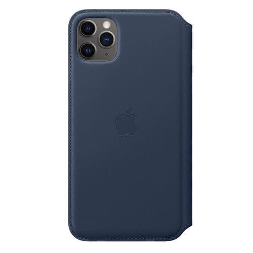 Capa Apple iPhone 11 Pro Max Folio em pele - Azul fundo do mar