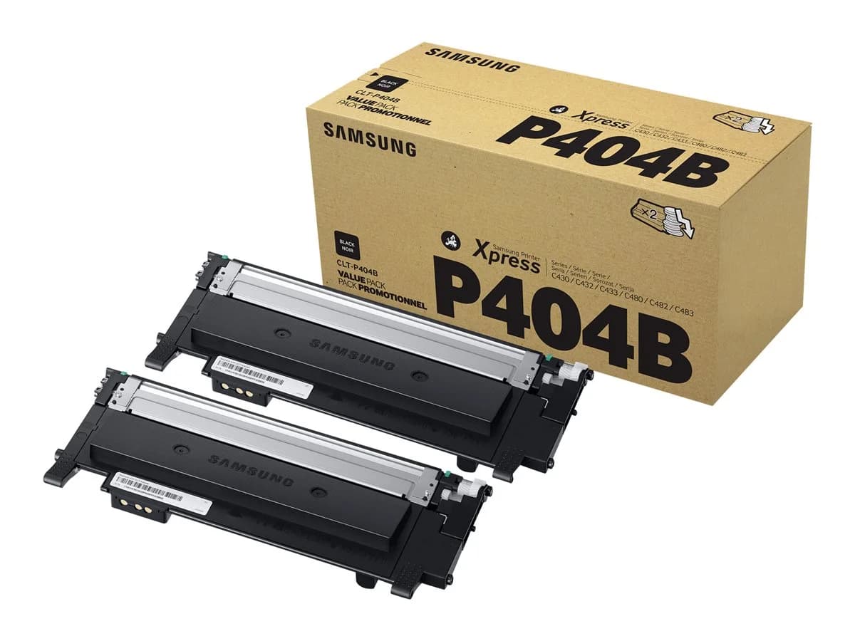 Samsung CLT-K404S Preto Pack de 2 Cartuchos de Toner Original – SU364A
