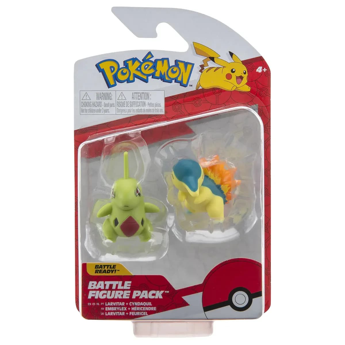 Figuras de Batalha - Larvitar + Cyndaquil