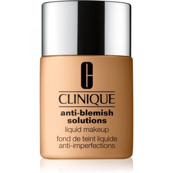 Clinique Anti-blemish Solutions(tm) Liquid Makeup Base Corretora de Imperfeições para Pele Oleosa Propensa a Acne Tom Wn 46 Golden Neutral 30ml