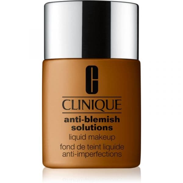 Clinique Anti-blemish Solutions(tm) Liquid Makeup Base Corretora de Imperfeições para Pele Oleosa Propensa a Acne Tom Wn 118 Amber 30ml