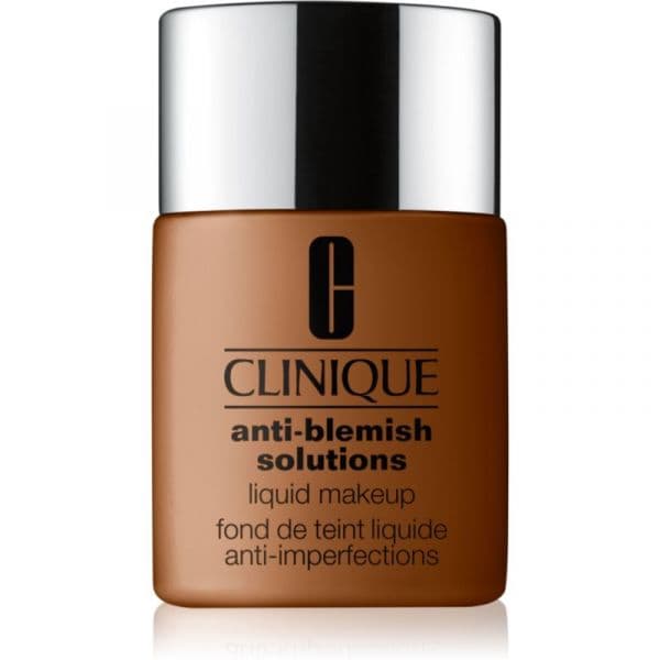 Clinique Anti-blemish Solutions(tm) Liquid Makeup Base Corretora de Imperfeições para Pele Oleosa Propensa a Acne Tom Wn 122 Clove 30ml