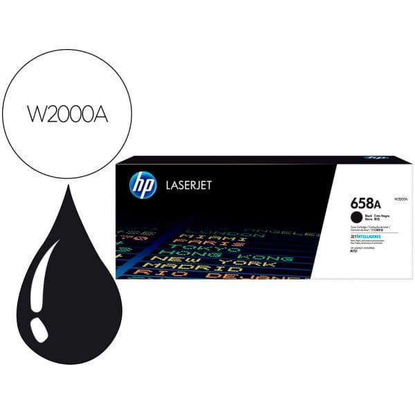 HP Toner 658A Preto - W2000A