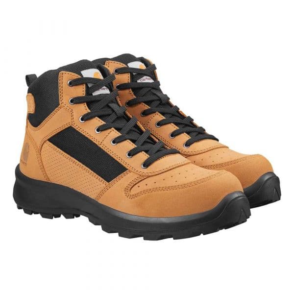Carhartt Michigan Rugged Flex S1p Midcut Zip Safety Boots Beige EU 47