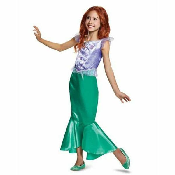 Disney Princess Fantasia para Crianças Ariel Roxo 3-4 Anos