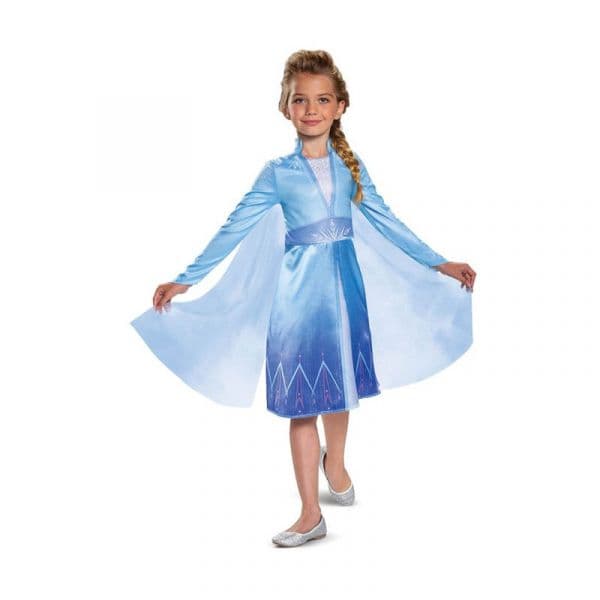 Disguise Fato Frozen Elsa Traveling Classic 5-6 Anos
