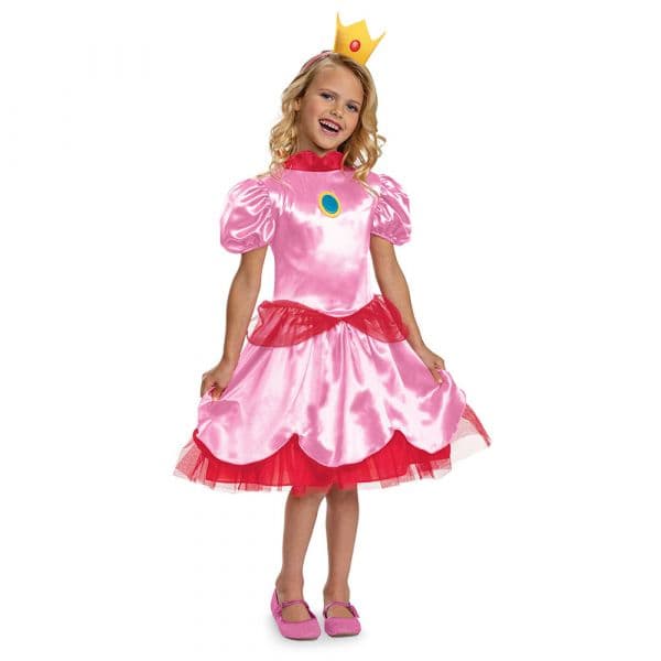 Disguise Fato De Princesa Peach Para Criança 3-4 Anos Multicolor