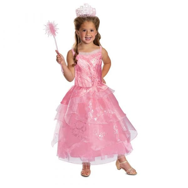 Disguise Fantasia Glinda Deluxe Para Criança 7-8 Anos Pink