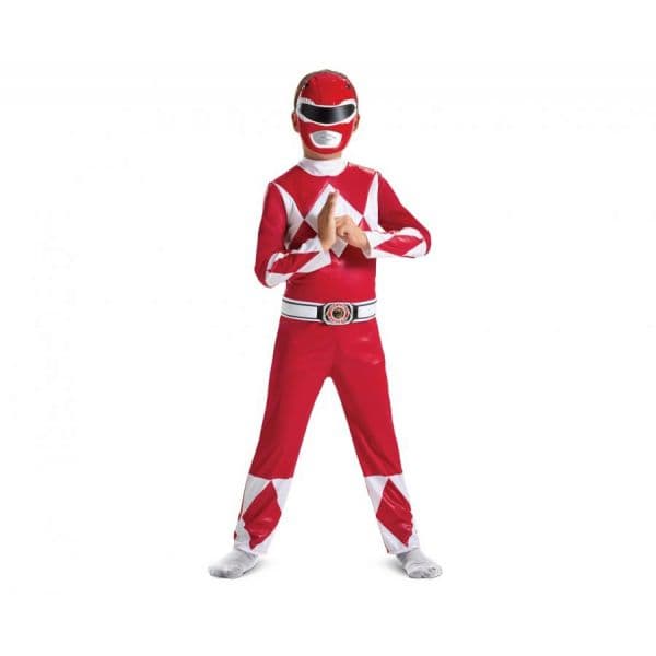 Disguise Fato Power Rangers Vermelho 4-6 Anos