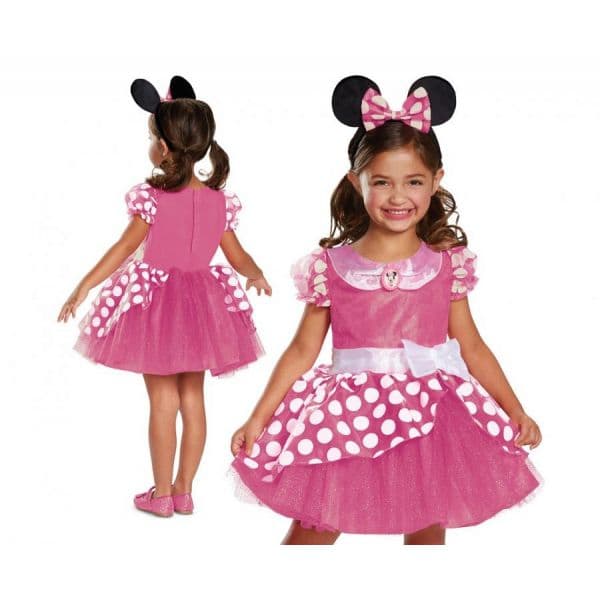 Disguise Fato Minnie Rosa Deluxe 2 Anos