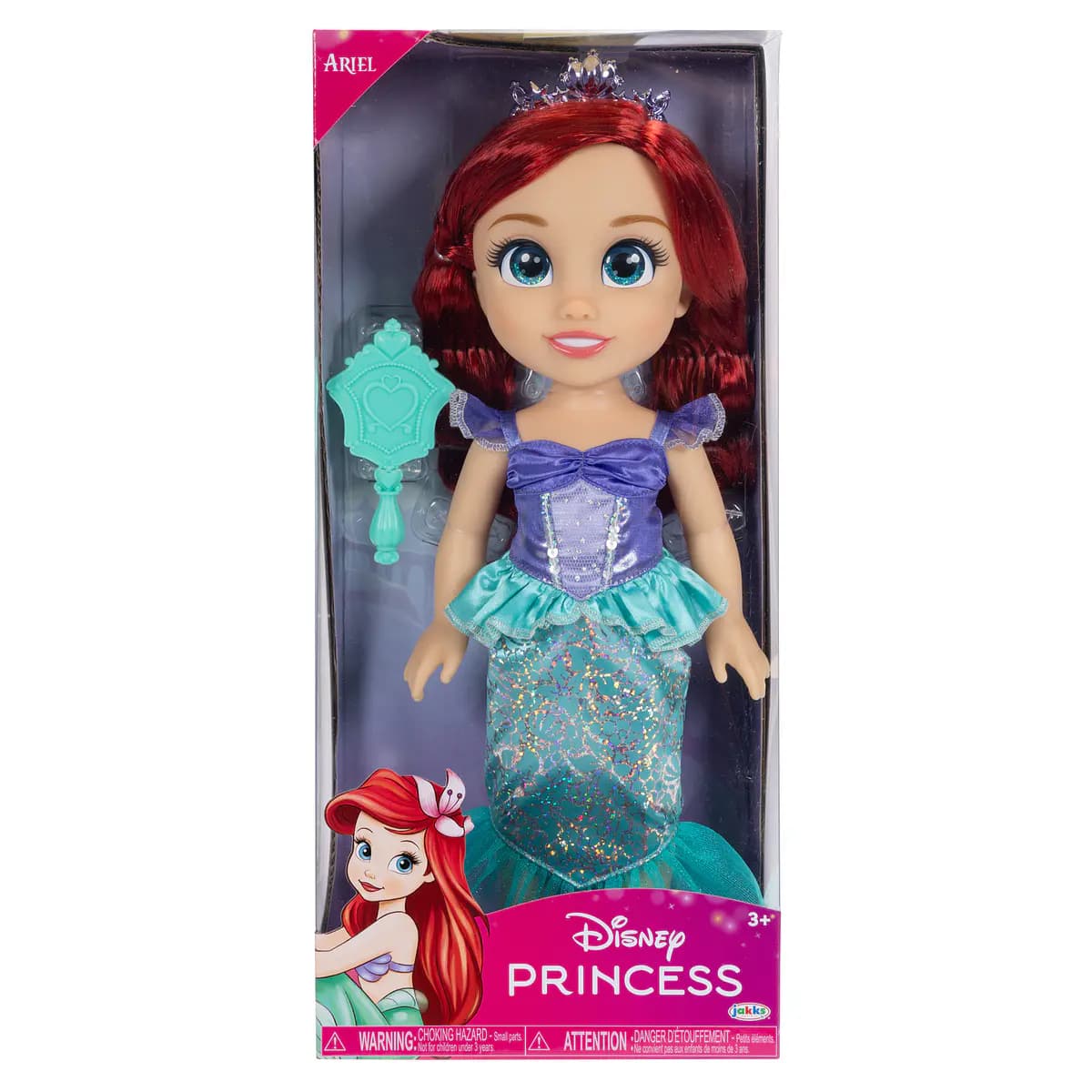 Jakks Pacific Boneca Ariel A Pequena Sereia 100º Aniversário 38cm Multicolor