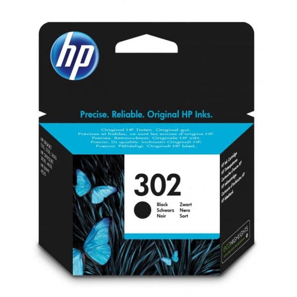 Tinteiro HP 302 F6U66AE Black