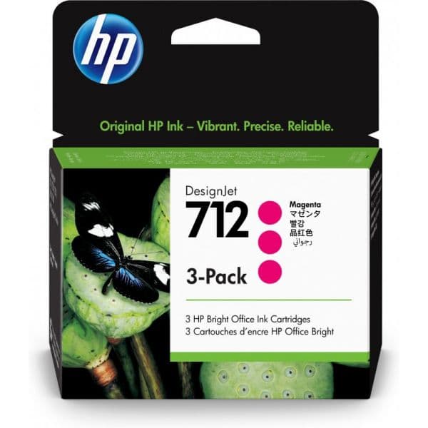 Tinteiro HP 712 3-Pack 29-ml Magenta