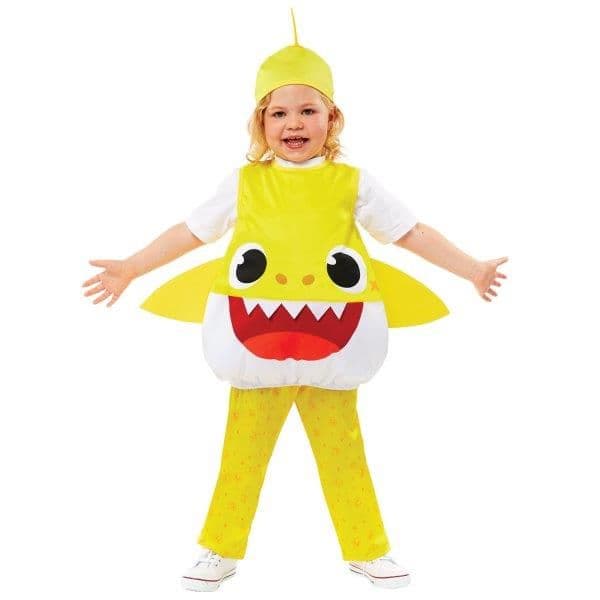Amscan Fato de Carnaval Baby Shark Amarelo 2-3 Anos