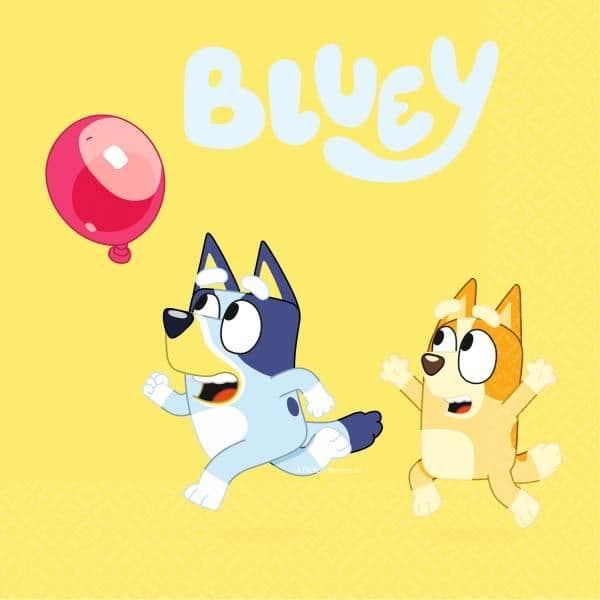 Amscan Guardanapos de Festa Eco Bluey 33x33cm 16un.
