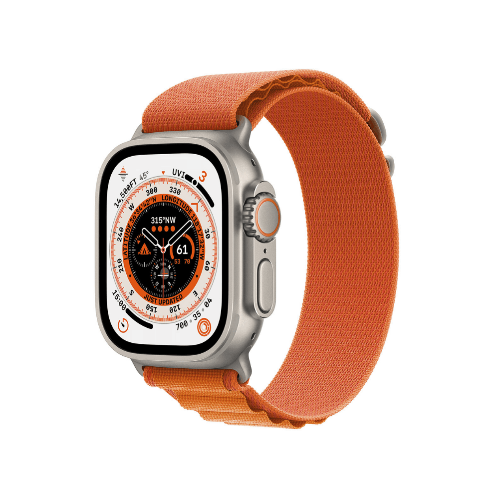 Apple Watch Ultra GPS+Cellular 49mm Titânio c/ Loop Alpine Orange - Small