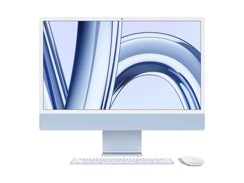 Apple iMac 24" Retina 4.5K M3 CPU 8 Cores GPU 8 Cores 8GB 256GB SSD Azul
