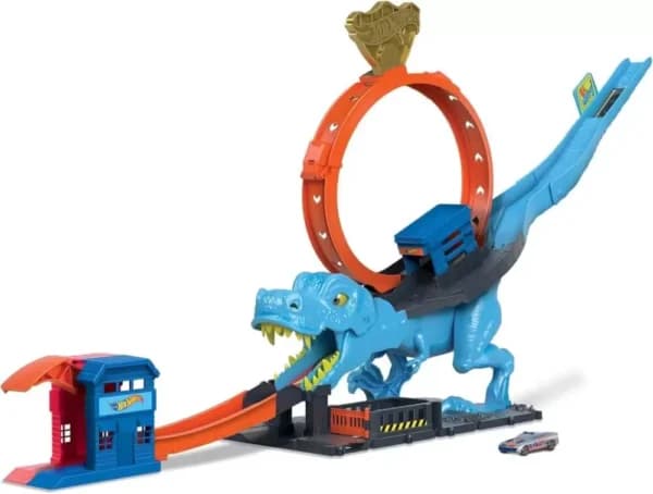 Hot Wheels City T-Rex Chomp Down 4+