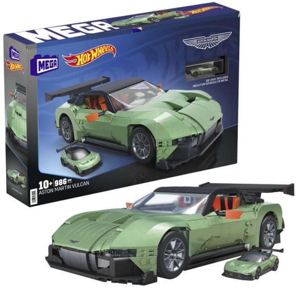 Mega Hot Wheels Collector Aston Martin Vulcan 986 Peças