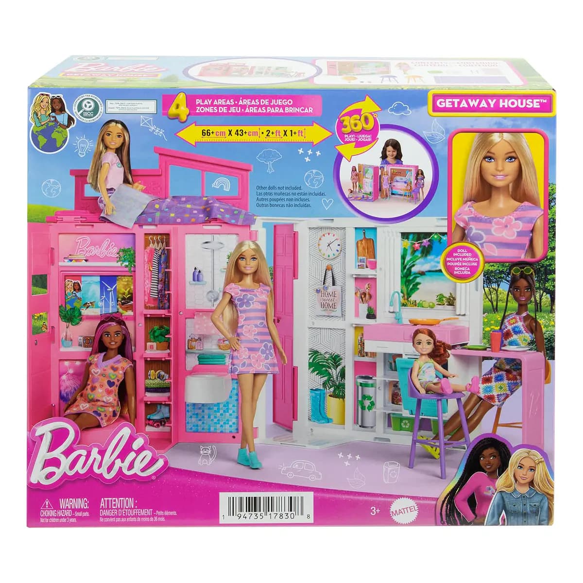 Barbie 65th Anniversary With Furniture And 4 Room Apartment Rosa