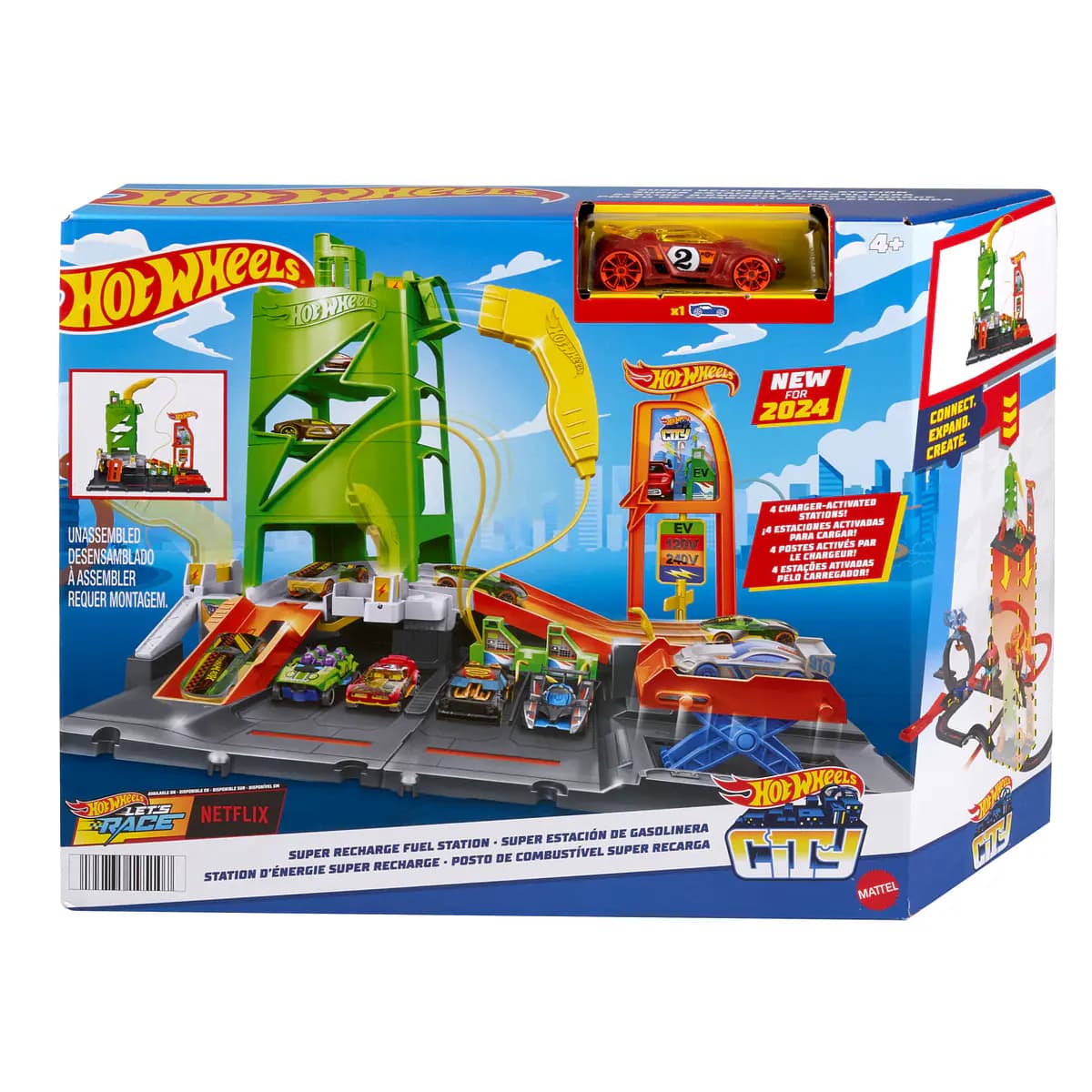 Hot Wheels City Estação de Carregamento de Carros Elétricos