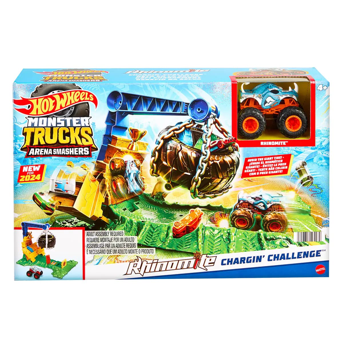 Mattel Hot Wheels Monster Trucks Arena Smashers, Desafio de Rhinomite