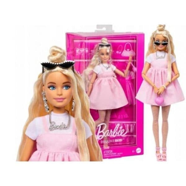 Barbie Boneca De Luxo Com Vestido Com Laço