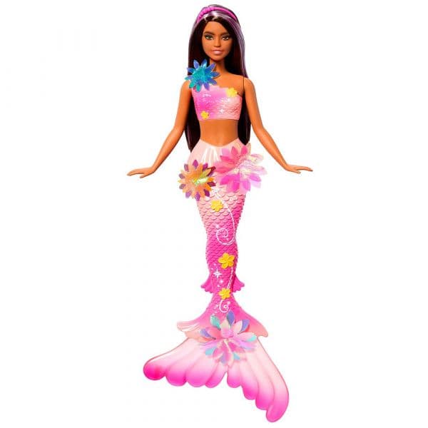 Barbie Boneca Morena Flores De Sereia
