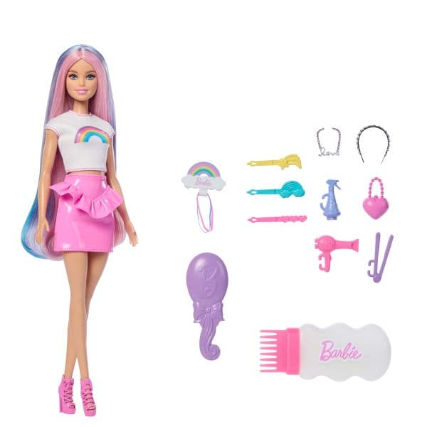 Mattel Barbie Boneca Cabelo Arco-Íris - JJP07