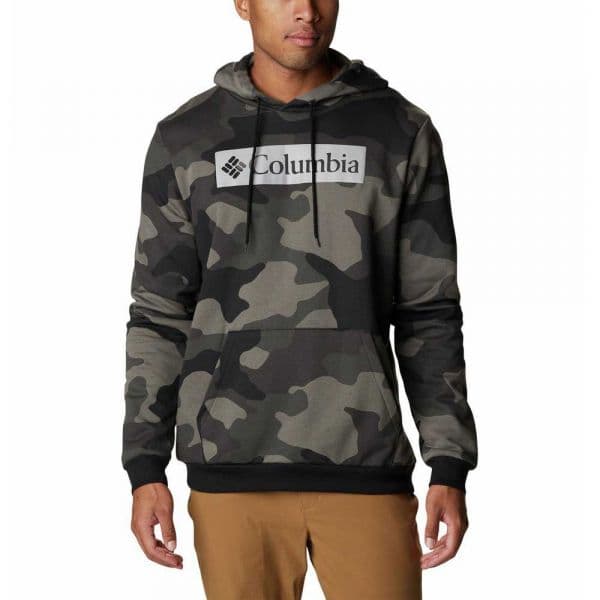 Columbia Logo Printed Hoodie Preto XL Homem