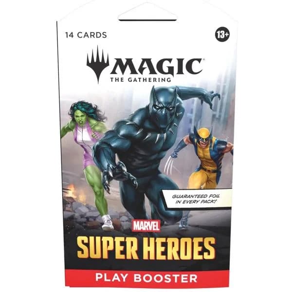 Wizards of the Coast Magic: The Gathering Marvel Super Heroes Sleeved Play Booster