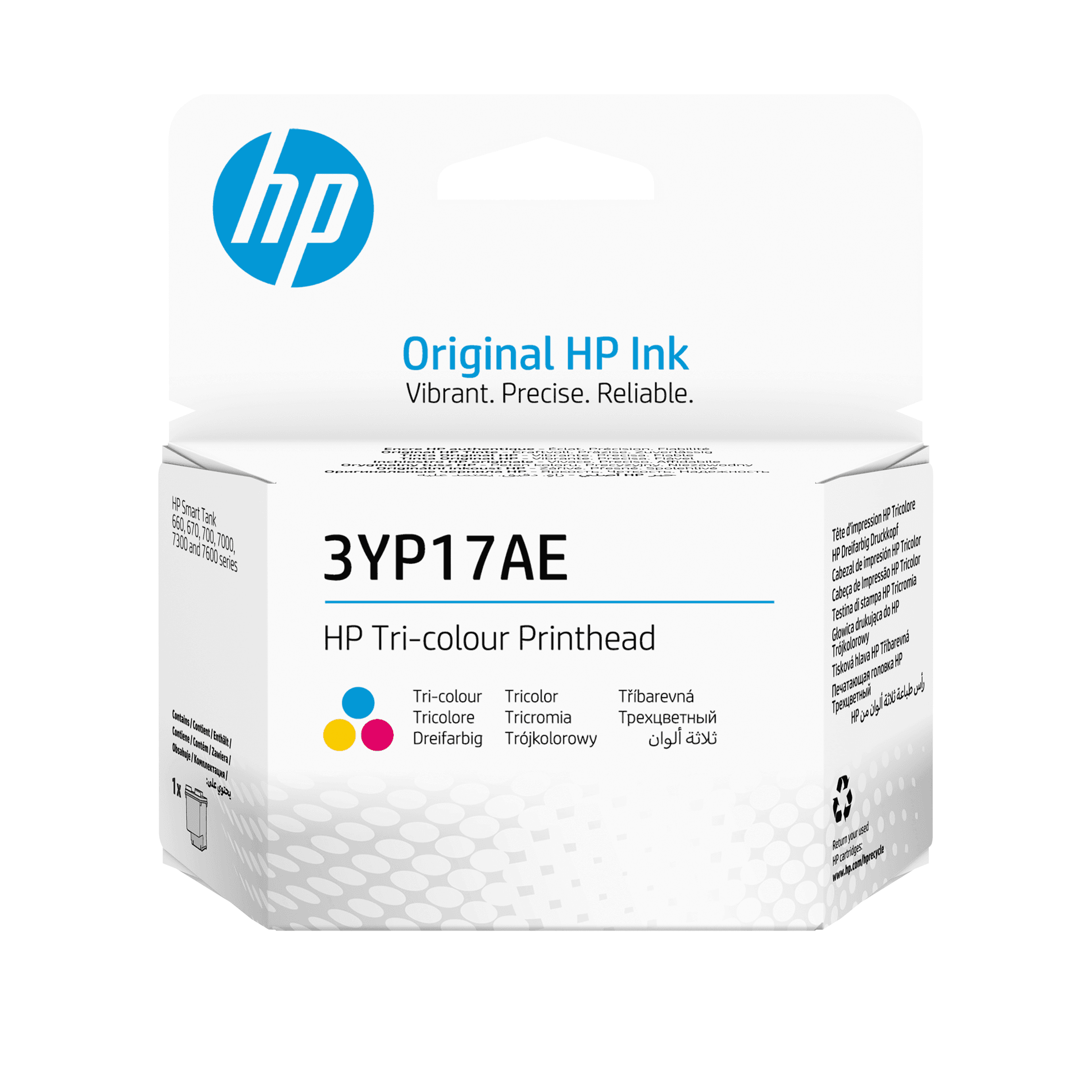 Tinteiro HP Cabeça de Impressão 3YP17AE Tricolor